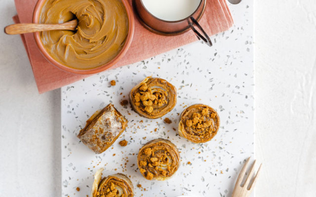 Makis de crêpes et pâte à tartiner au Speculoos